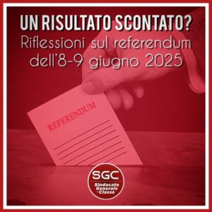 -REFERENDUM-UN RISULTATO SCONTATO?